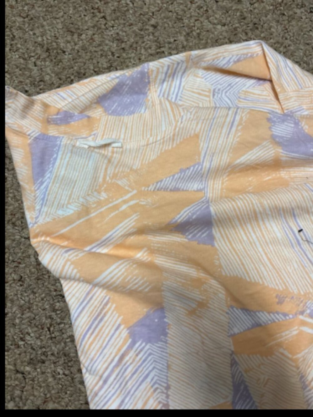 Free People Fp Movement Inspire Abstrach Peach Lavender Top Tee $50 S View 5